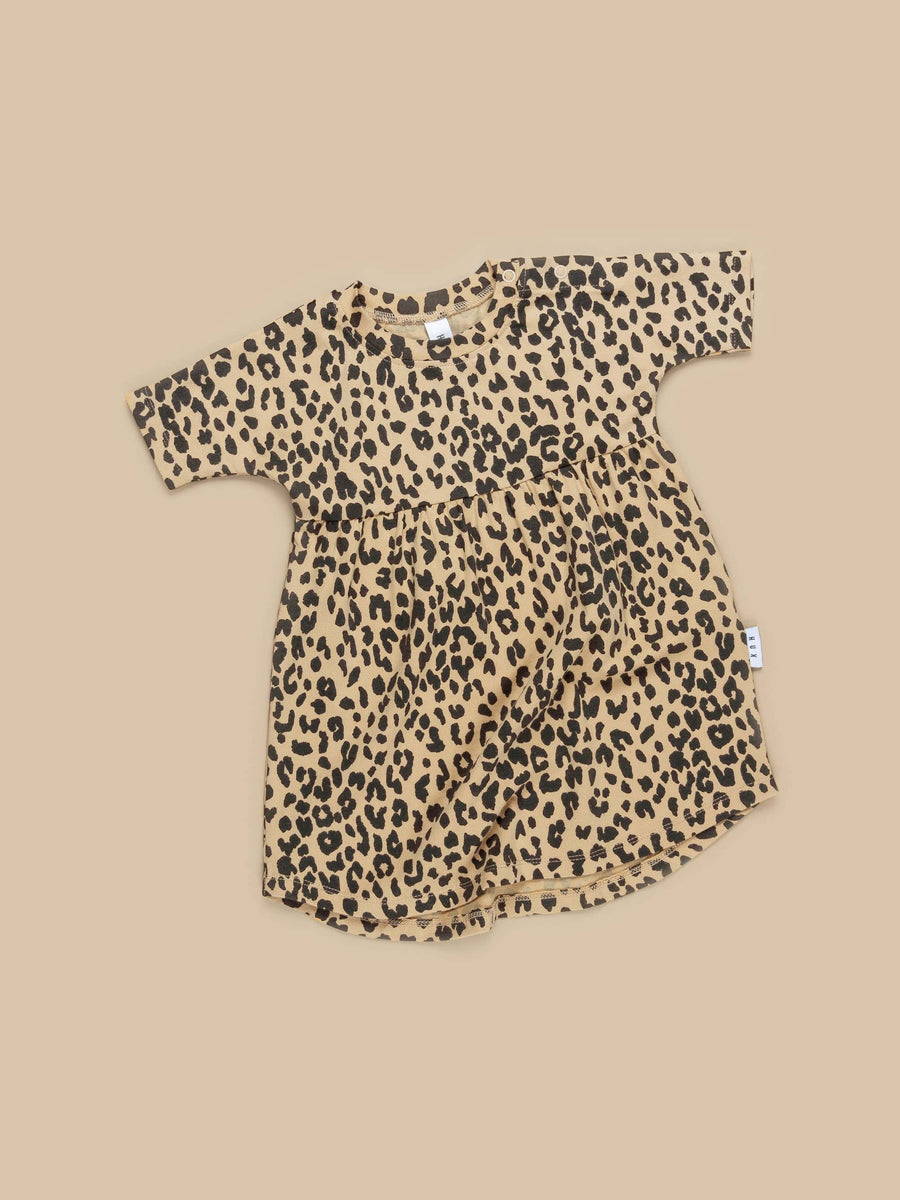 Huxbaby Leopard Swirl Dress Honeycomb