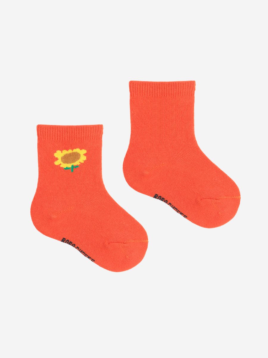 Bobo Choses Sunflower Short Socks Pack Of 2 - Multicolor