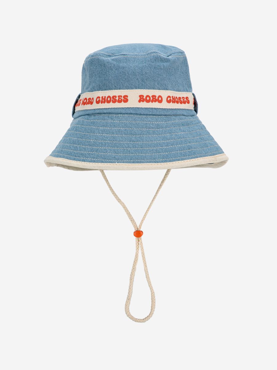 Bobo Choses Bobo Choses Light Denim Bucket Hat - Light Blue