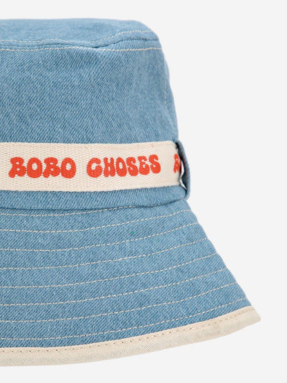 Bobo Choses Bobo Choses Light Denim Bucket Hat - Light Blue