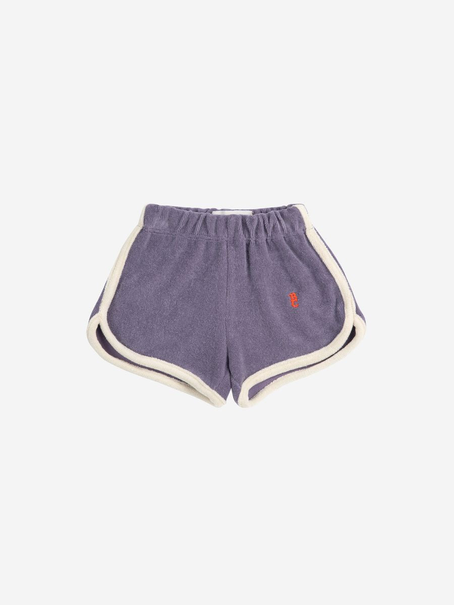 Bobo Choses Blue Terry Cloth Shorts - Navy Blue