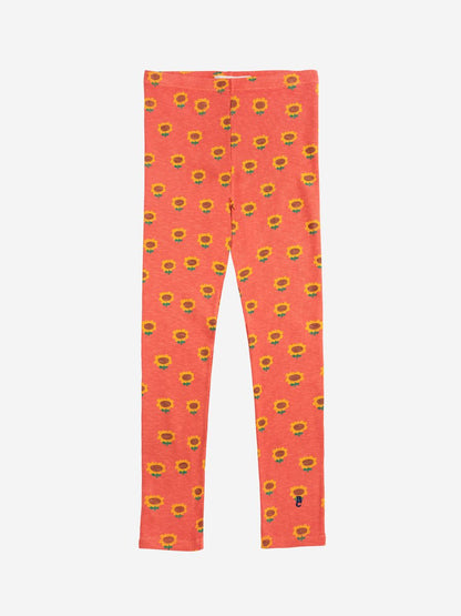 Bobo Choses Sunflower All Over Leggings - Red