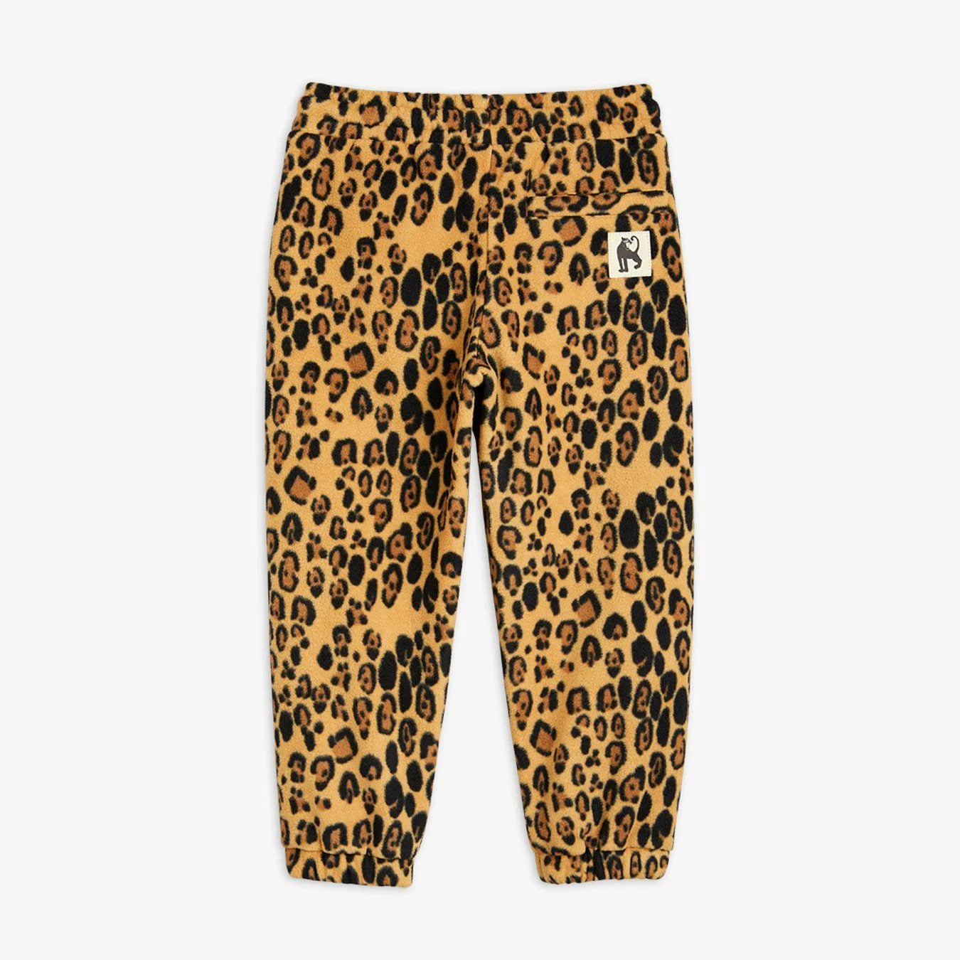 Mini Rodini Leopard Fleece Trousers - Beige