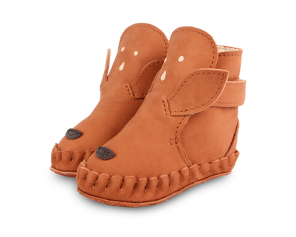 Donsje Kapi Classic Booties Deer - Walnut Nubuck