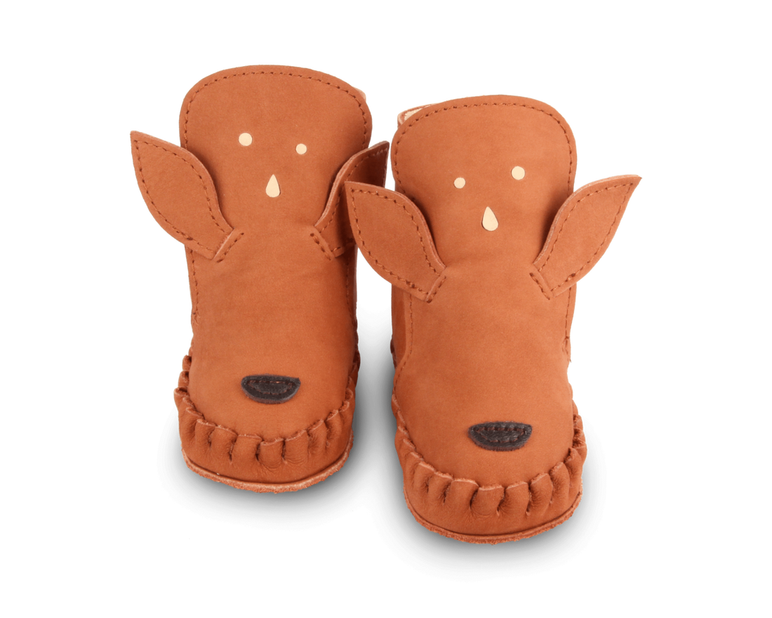 Donsje Kapi Classic Booties Deer - Walnut Nubuck