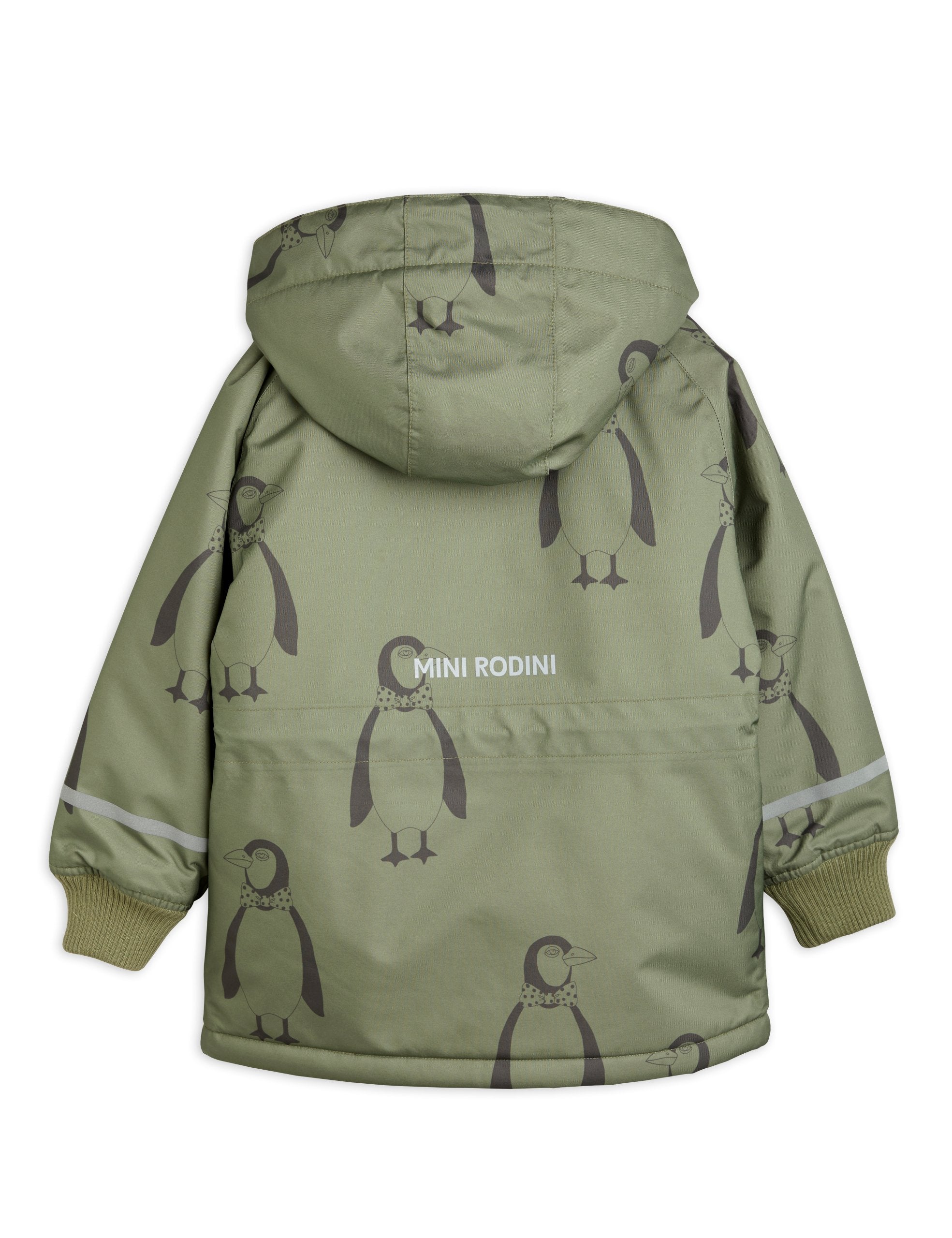 Mini Rodini Penguin Parka - Green