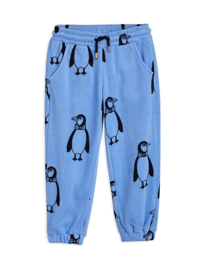 Mini Rodini Penguin Fleece Trousers - Blue