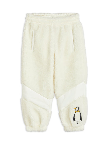 Mini Rodini Penguin Pile Striped Trousers - White