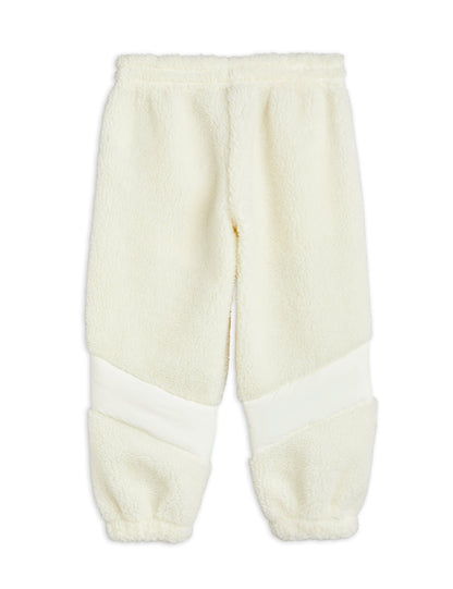 Mini Rodini Penguin Pile Striped Trousers - White