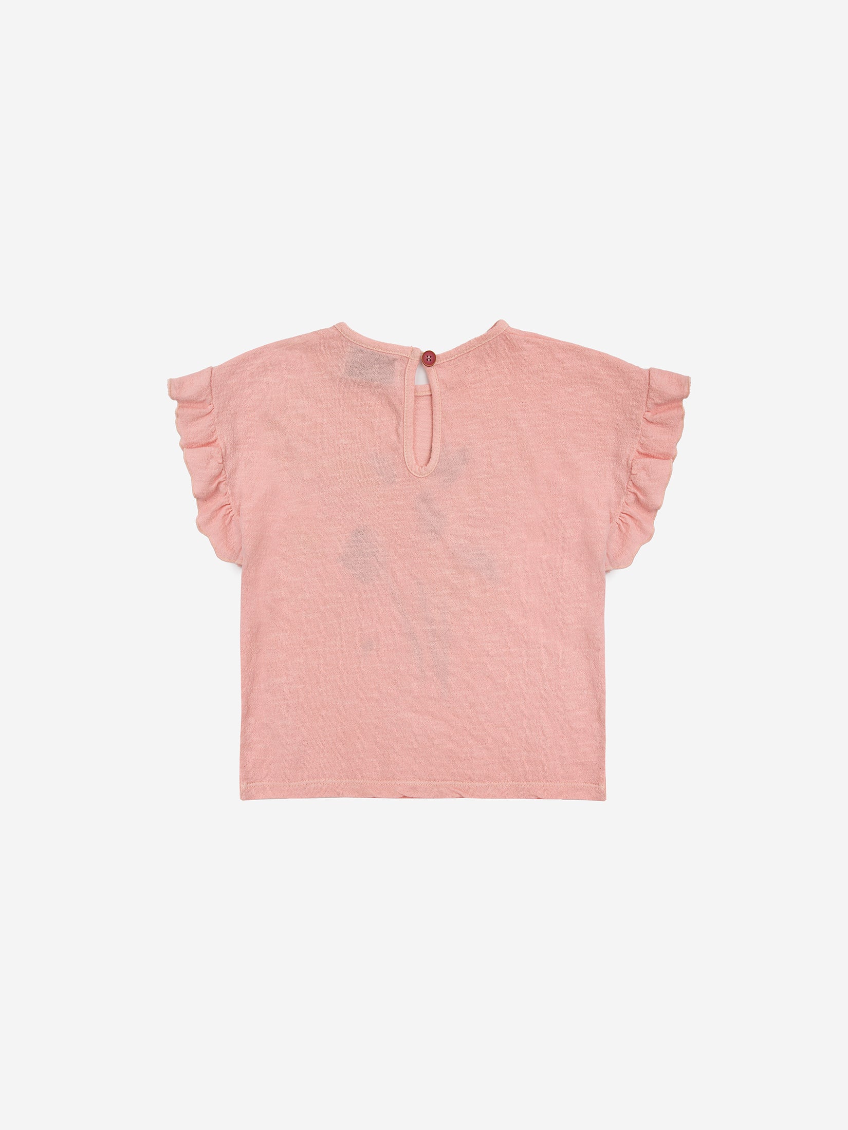 Bobo Choses Baby Fireworks Ruffle T-shirt - Pink