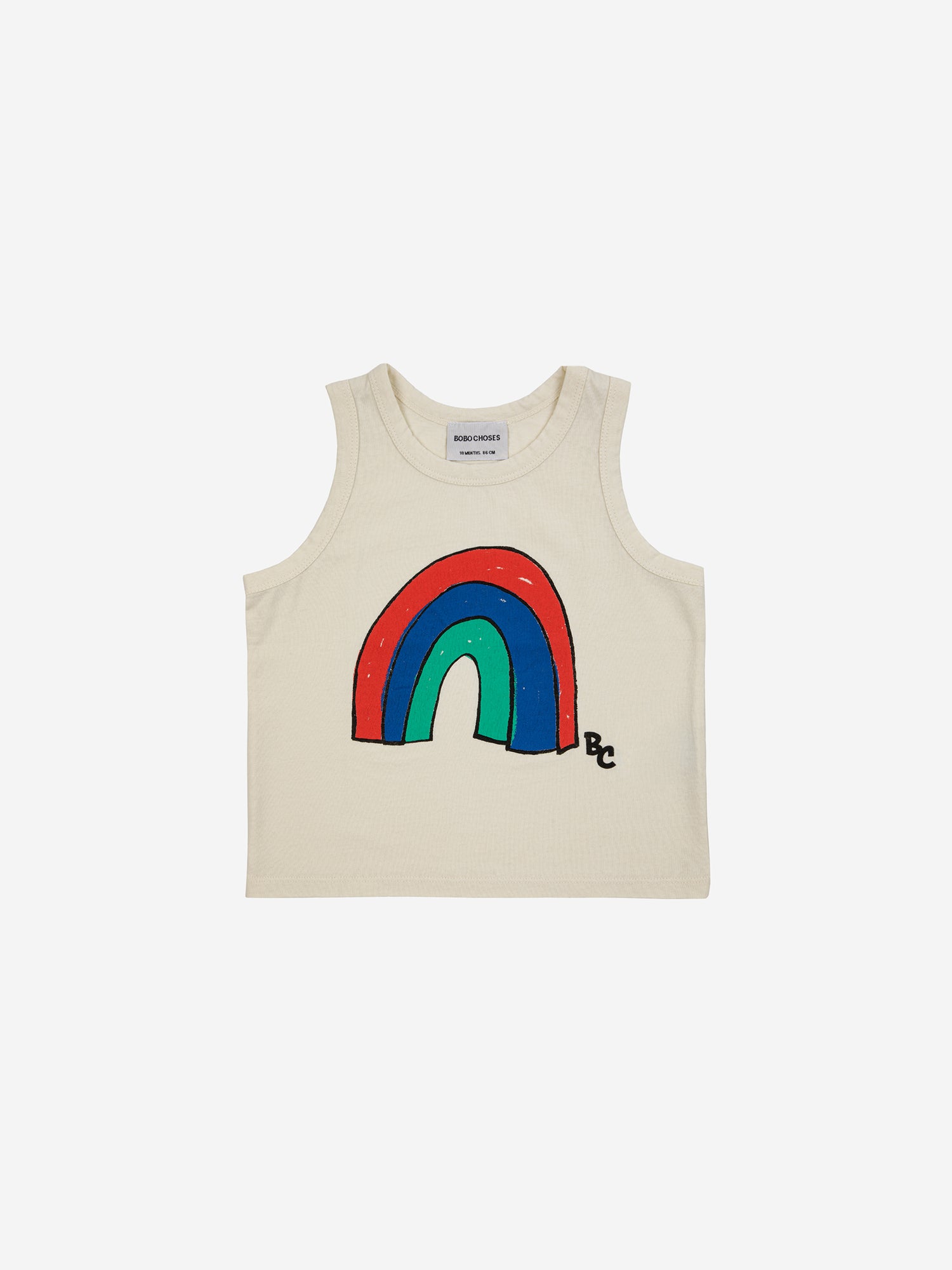 Bobo Choses Baby Rainbow Tank Top - Off White