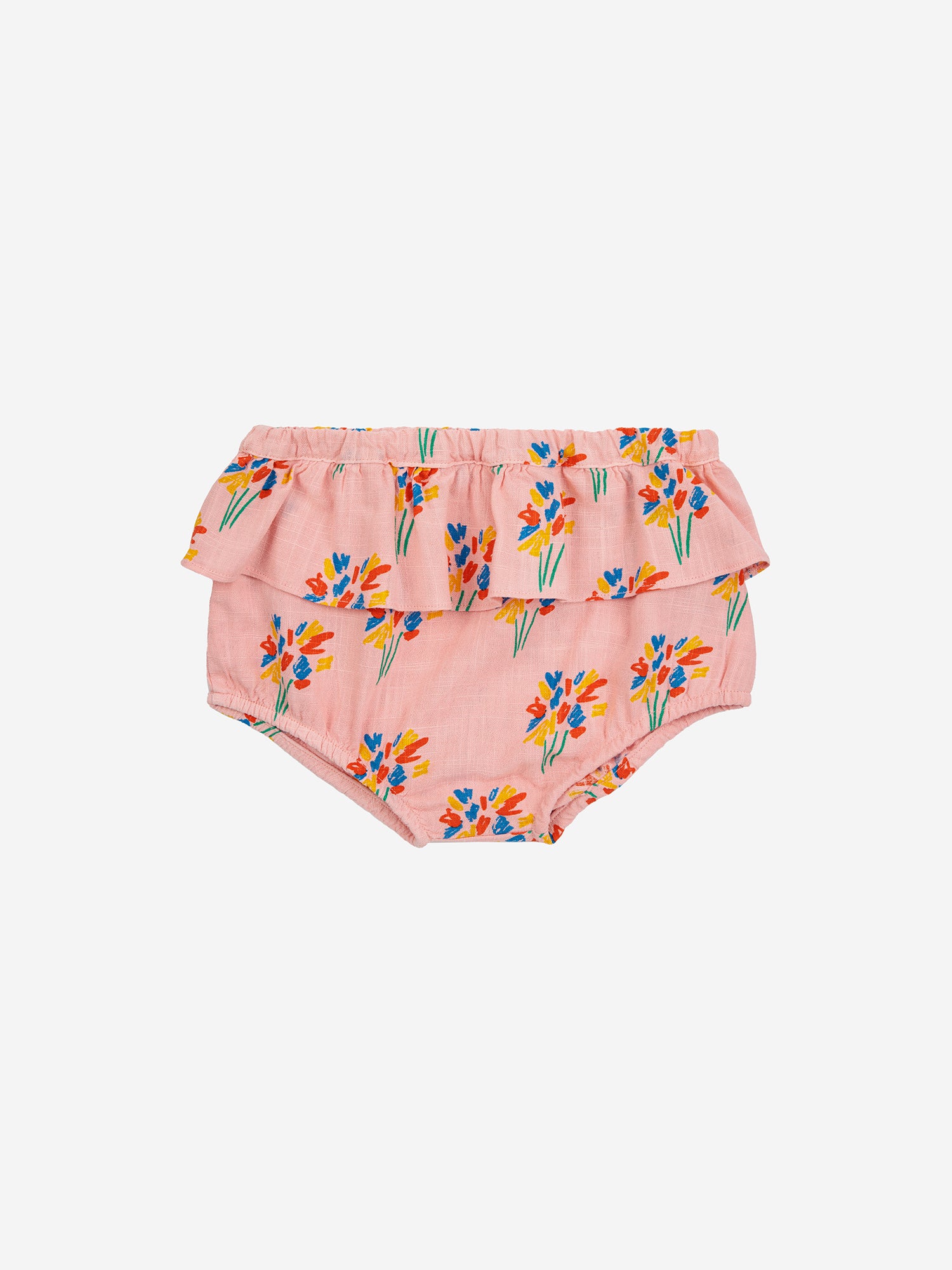 Bobo Choses Baby Fireworks All Over Ruffle Woven Bloomer - Pink