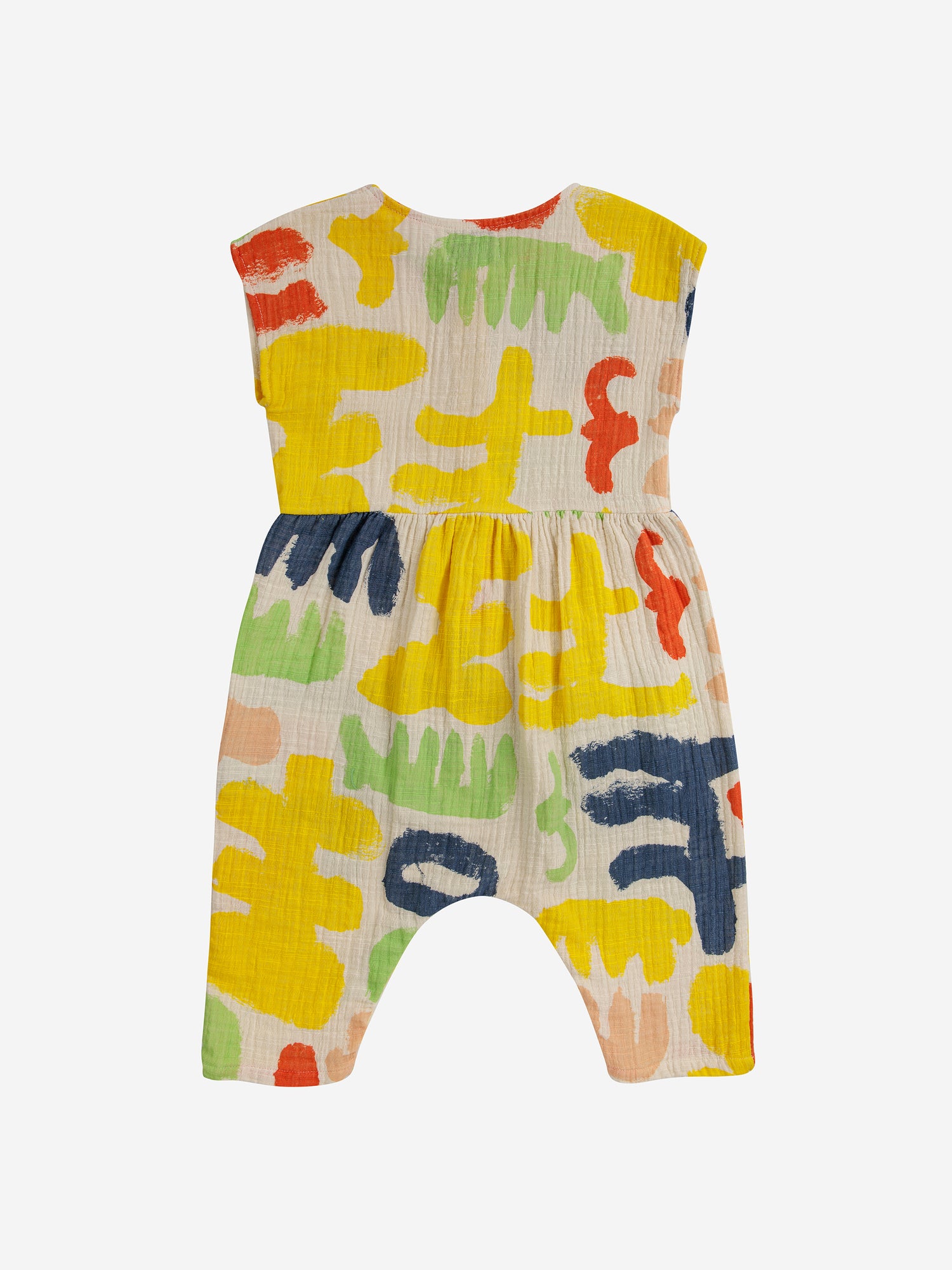 Bobo Choses Baby Carnival All Over Woven Overall - Off White