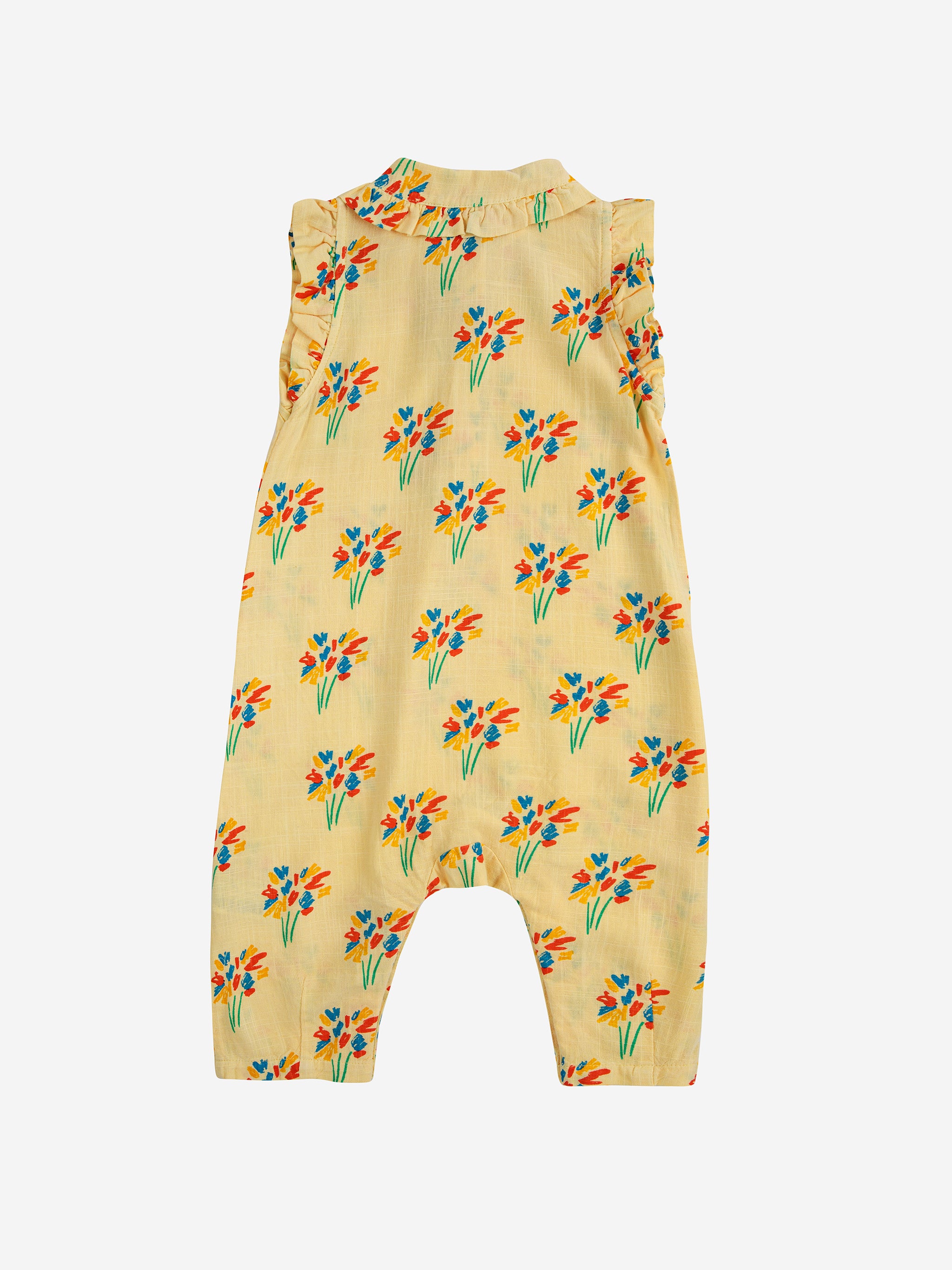 Bobo Choses Baby Fireworks All Over Woven Overall - Light Yellow