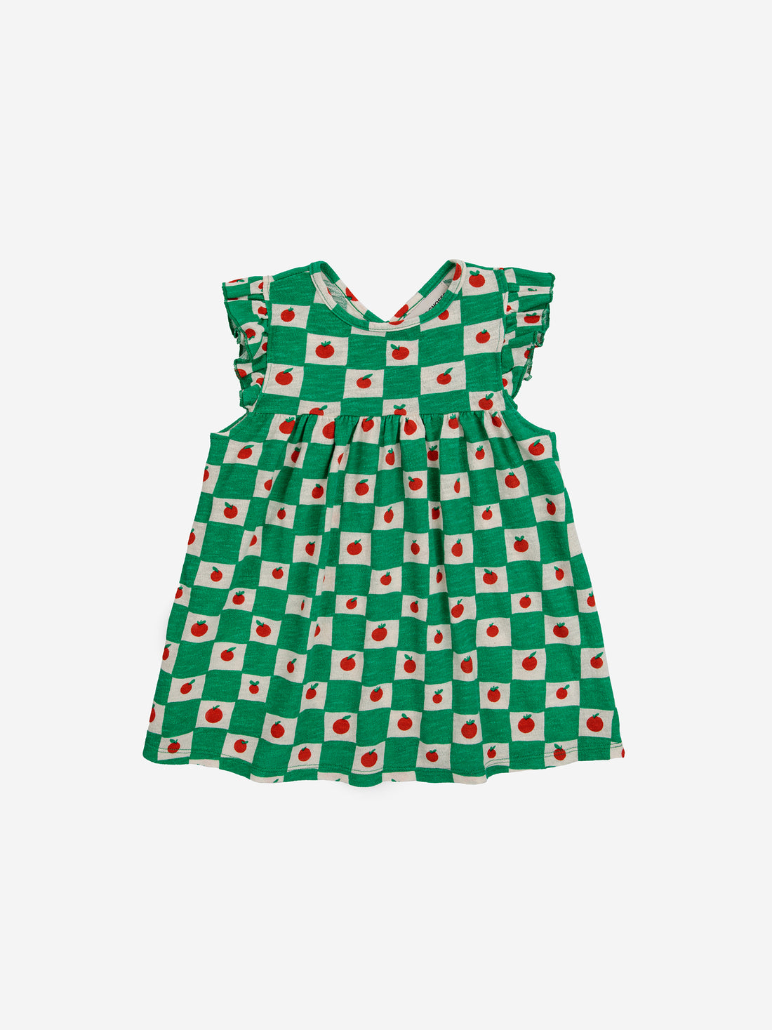 Bobo Choses Baby Tomato All Over Ruffle Dress - Offwhite