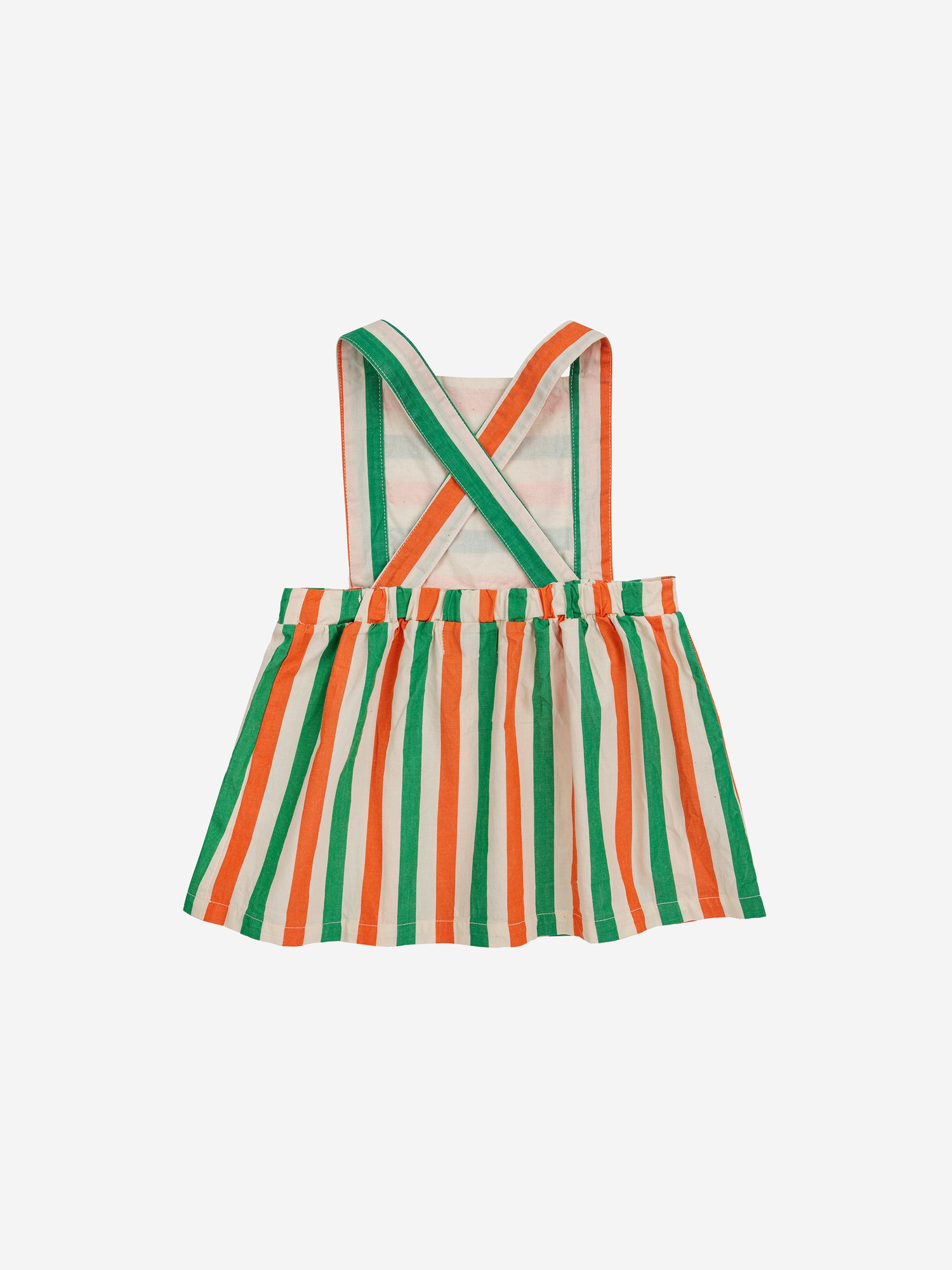 Bobo Choses Baby Vertical Stripes Woven Dress - Off White