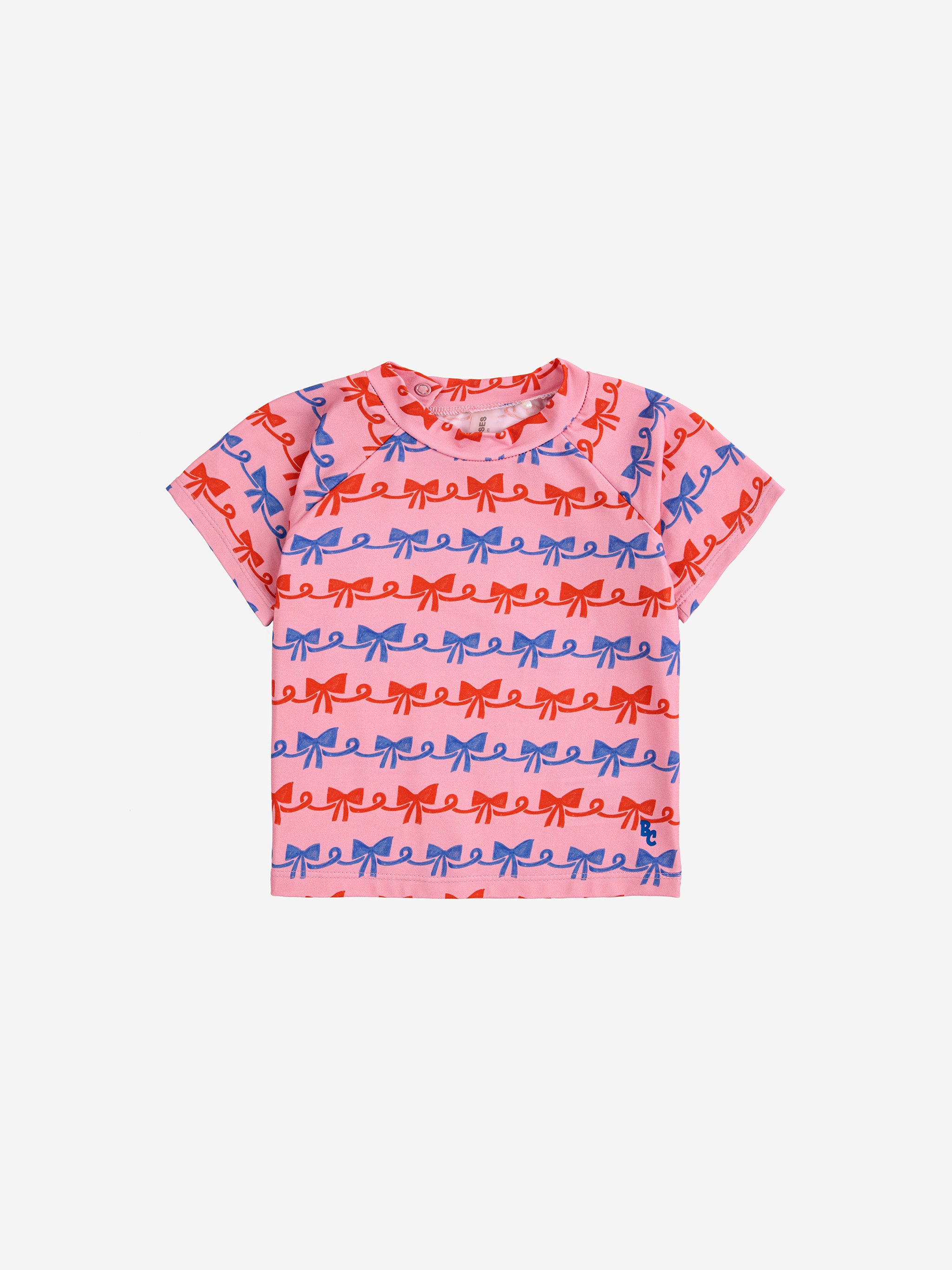 Bobo Choses Baby Ribbon Bow All Over Swim T-shirt - Pink