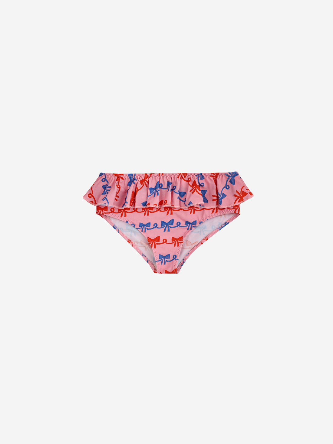 Bobo Choses Baby Ribbon Bow All Over Swim Ruffle Culotte - Pink