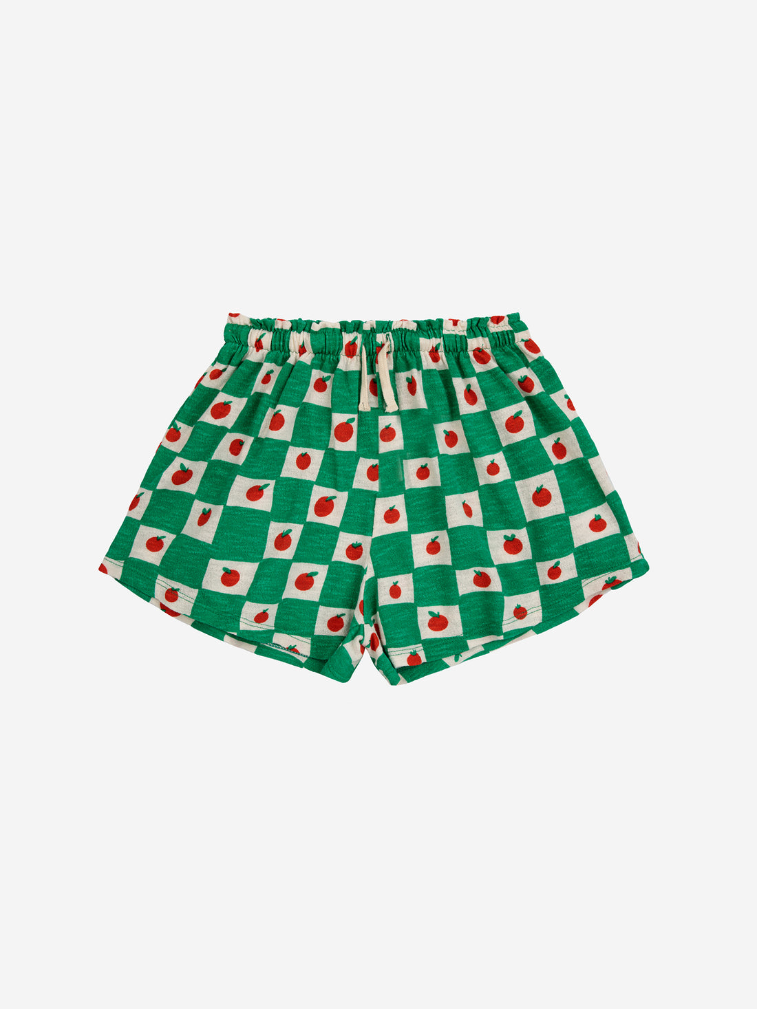 Bobo Choses Tomato All Over Ruffle Shorts - Off White