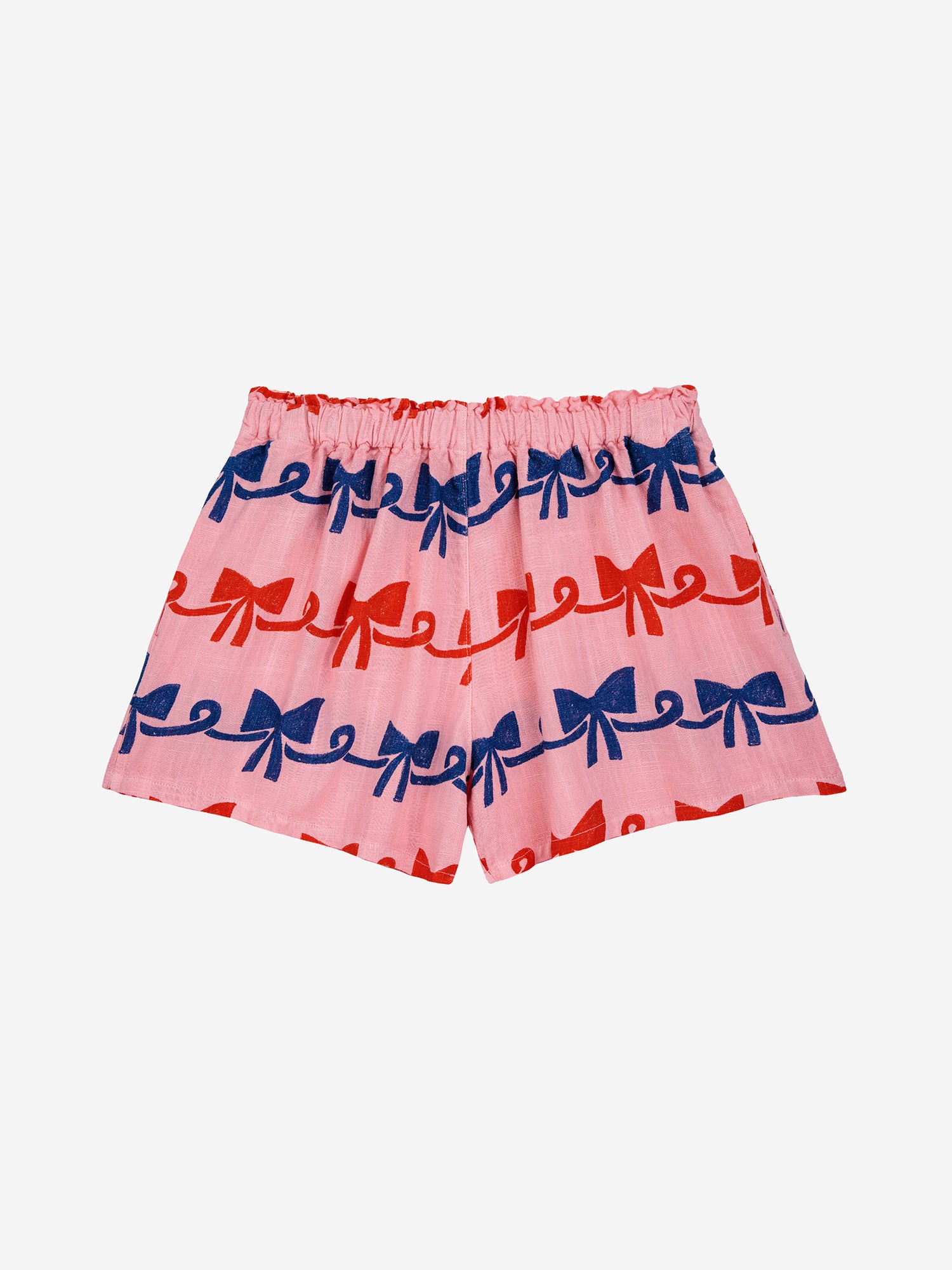 Bobo Choses Ribbon Bow All Over Woven Shorts - Pink