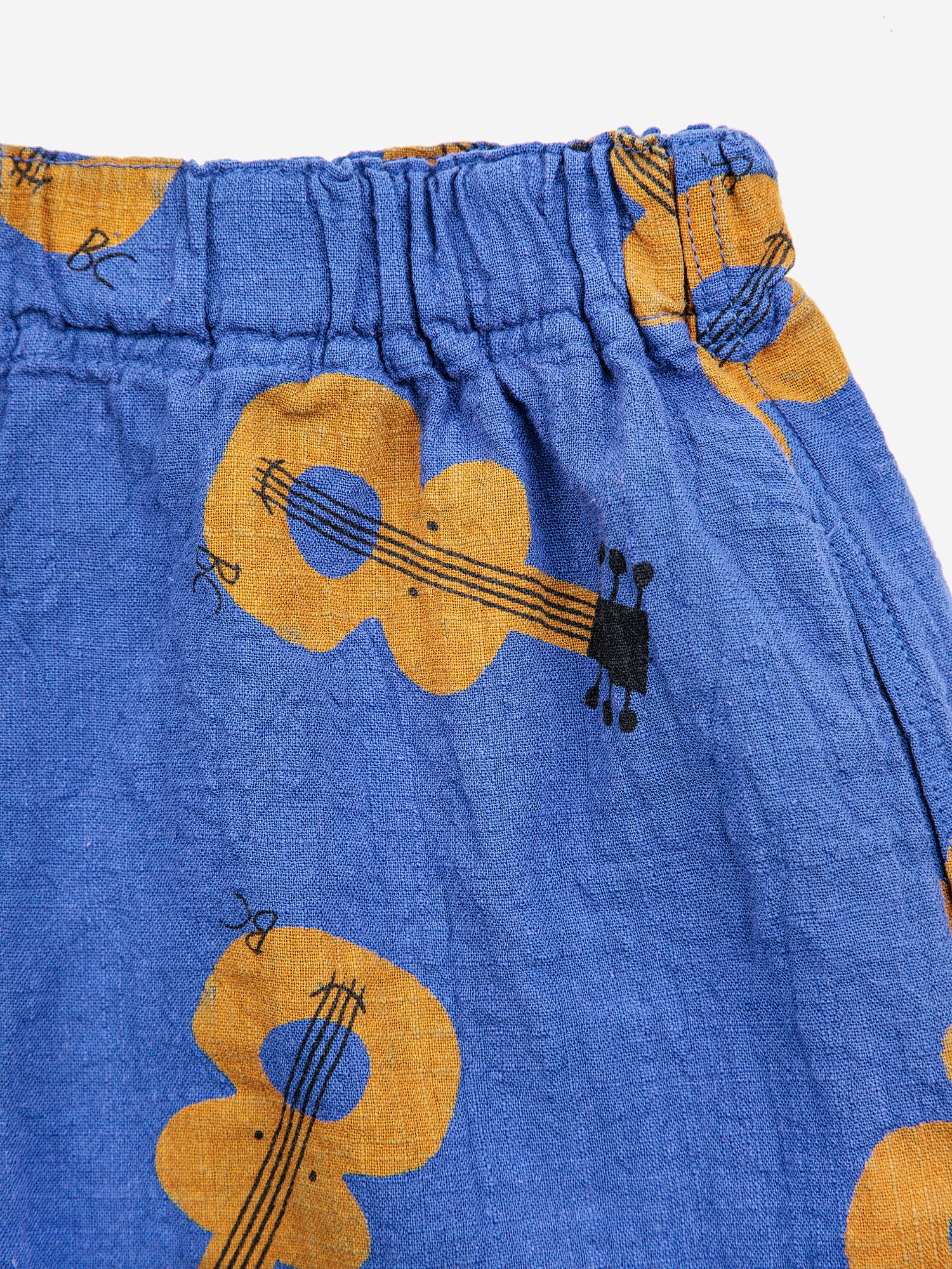 Bobo Choses Acoustic Guitar All Over Woven Shorts - Navy Blue