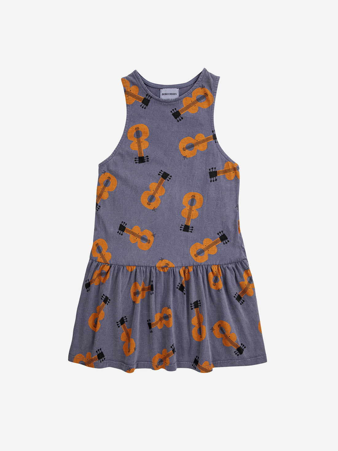 Bobo Choses Acoustic Guitar All Over Dress - Prussian Blue