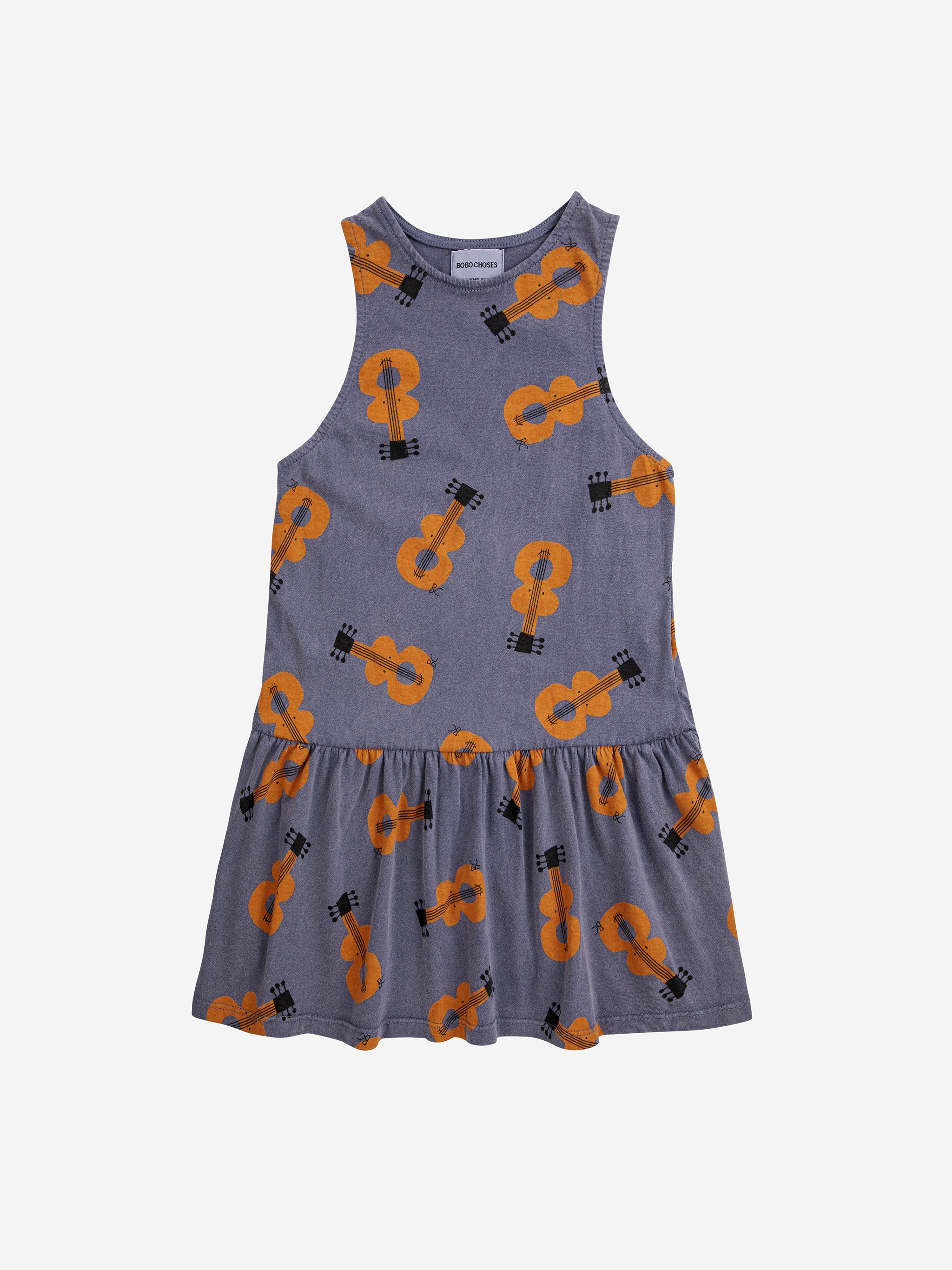 Bobo Choses Acoustic Guitar All Over Dress - Prussian Blue