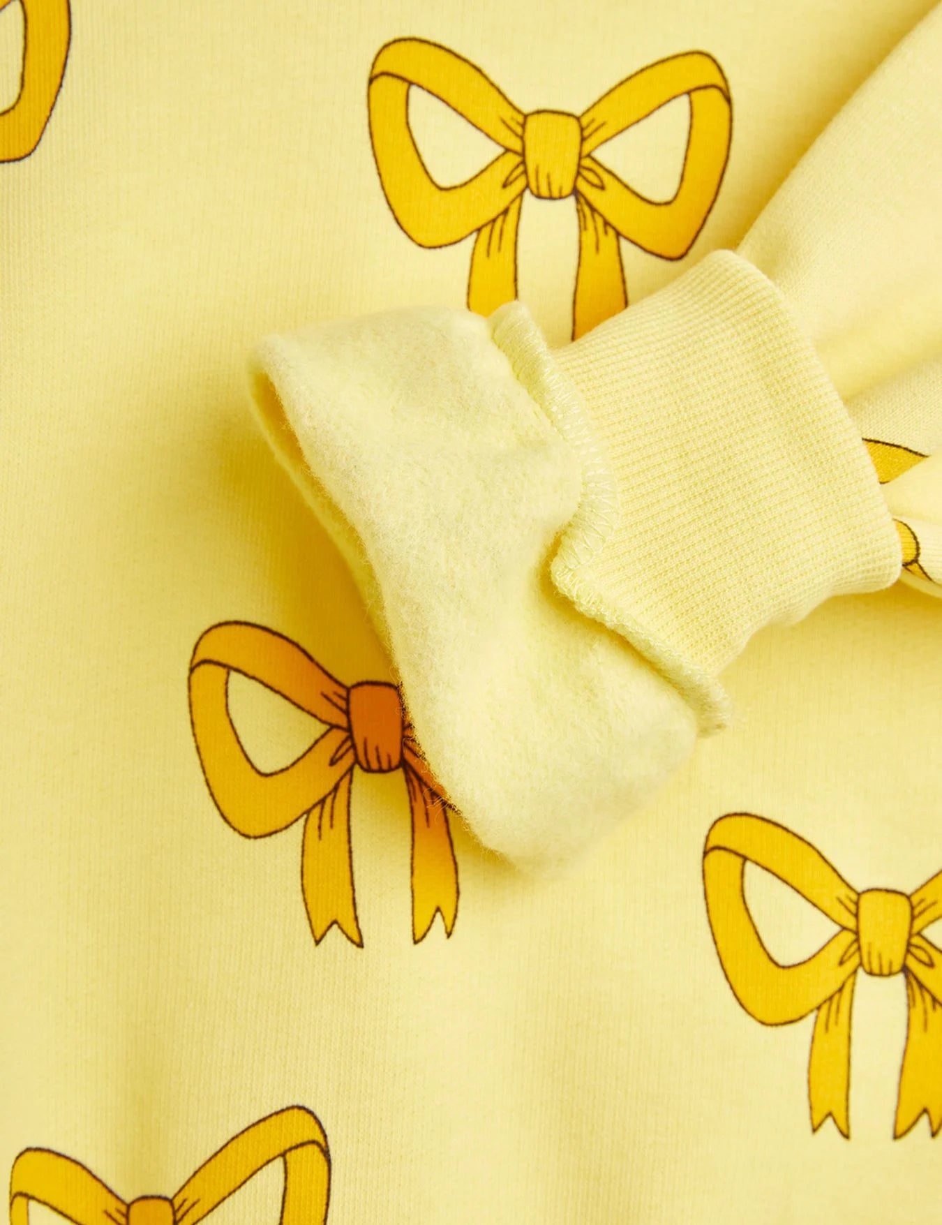 Mini Rodini Bow All Over Print Sweatshirt - Yellow