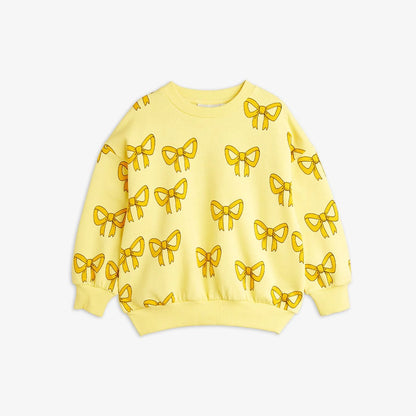 Mini Rodini Bow All Over Print Sweatshirt - Yellow