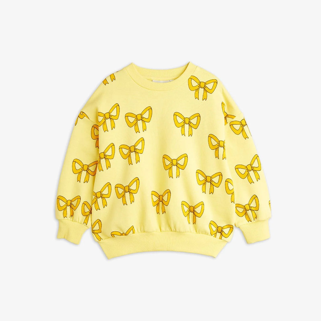 Mini Rodini Bow All Over Print Sweatshirt - Yellow