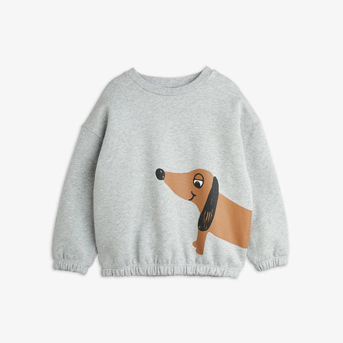 Mini Rodini Dog Sweatshirt - Grey Melange