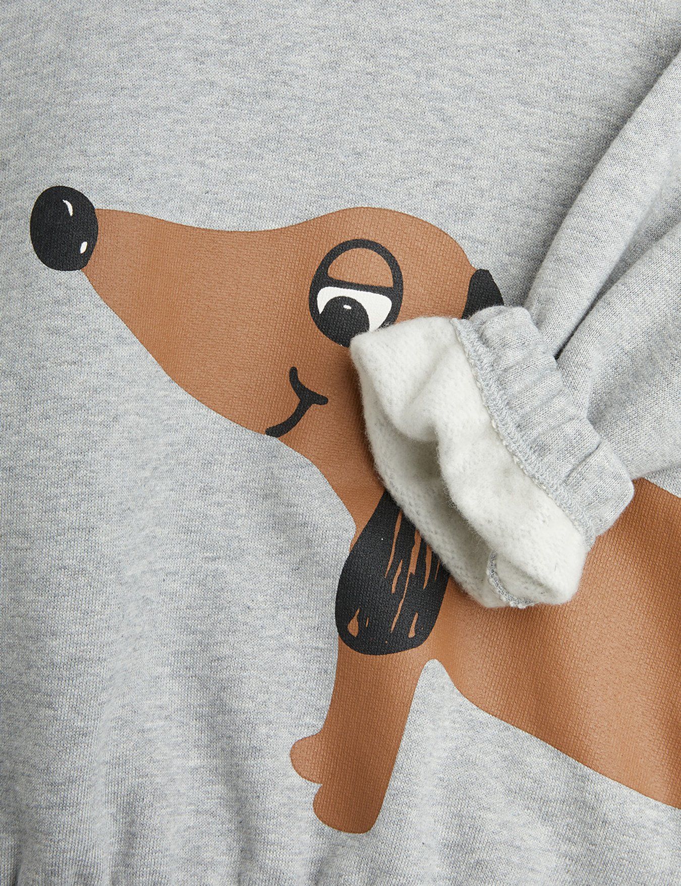 Mini Rodini Dog Sweatshirt - Grey Melange