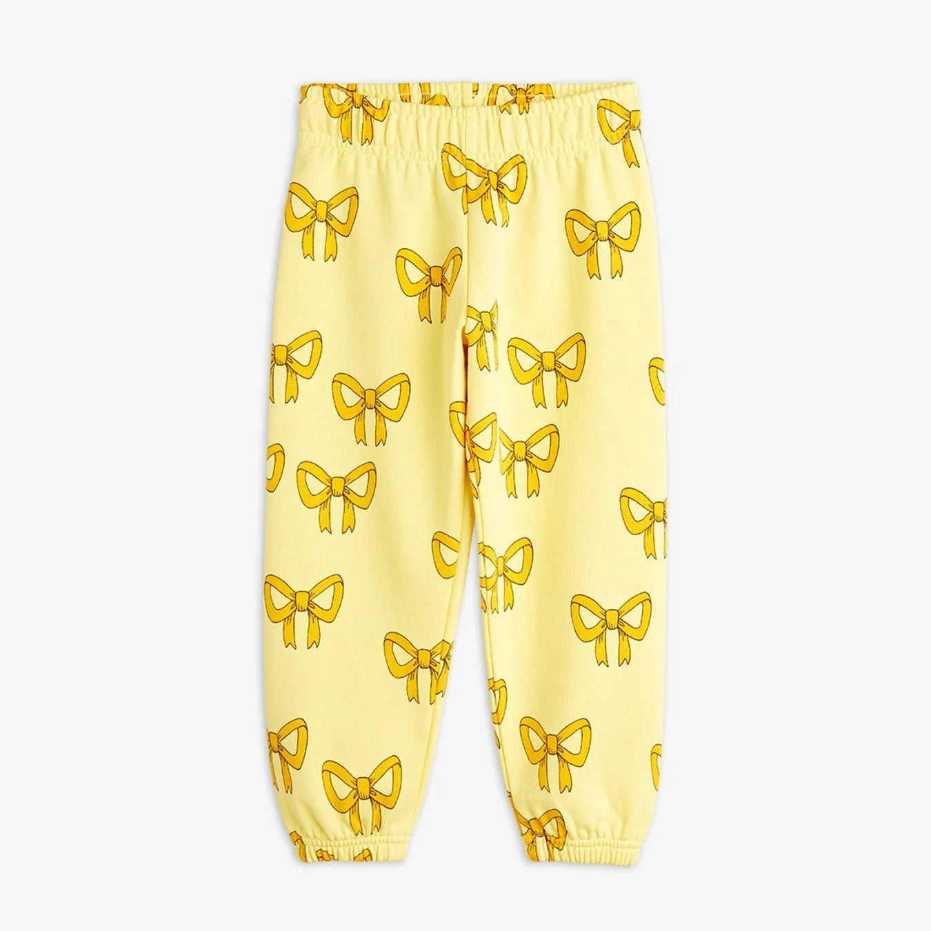 Mini Rodini Bow All Over Print Sweatpants - Yellow