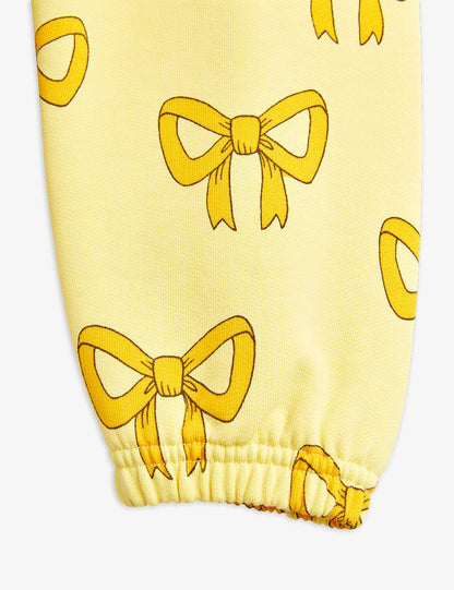 Mini Rodini Bow All Over Print Sweatpants - Yellow