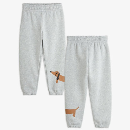 Mini Rodini Dog Sp Sweatpants - Grey Melange