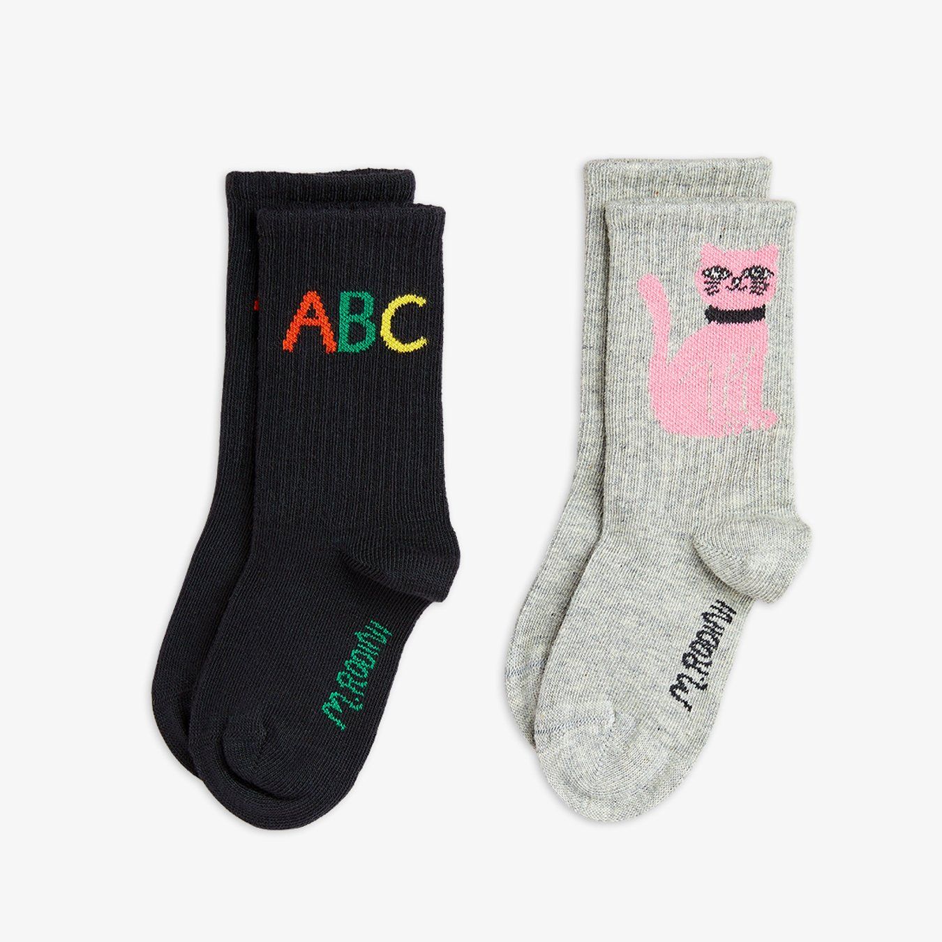 Mini Rodini ABC 2-Pack Socks - Multi