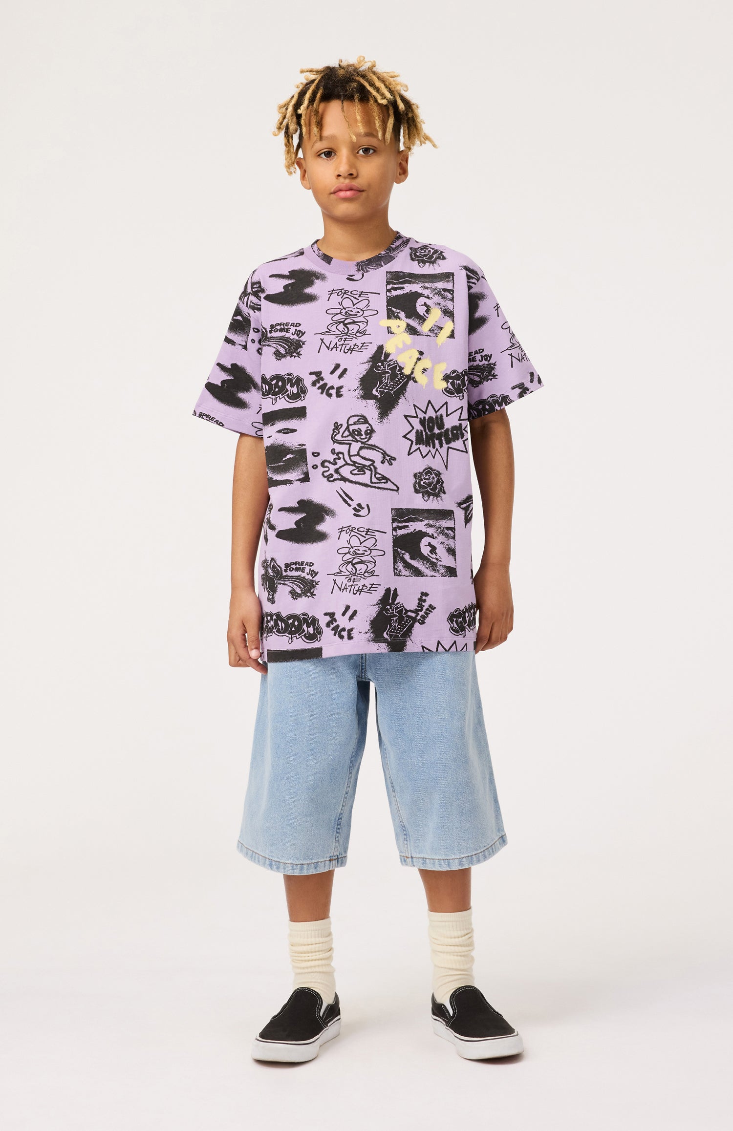 Molo Rodney Tee - Art Mix Purple