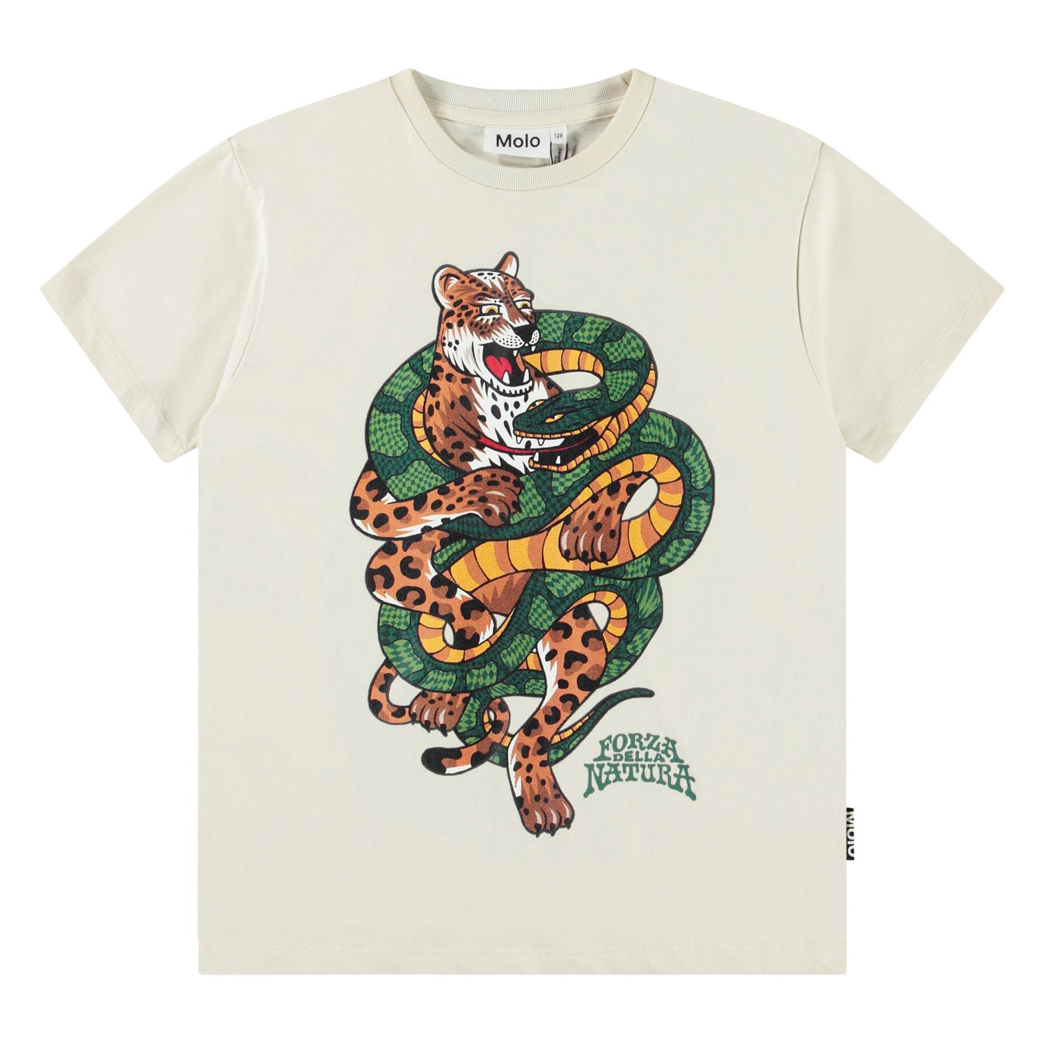 Molo Riley Short Sleeve T-Shirt  - Jaguar And Snake