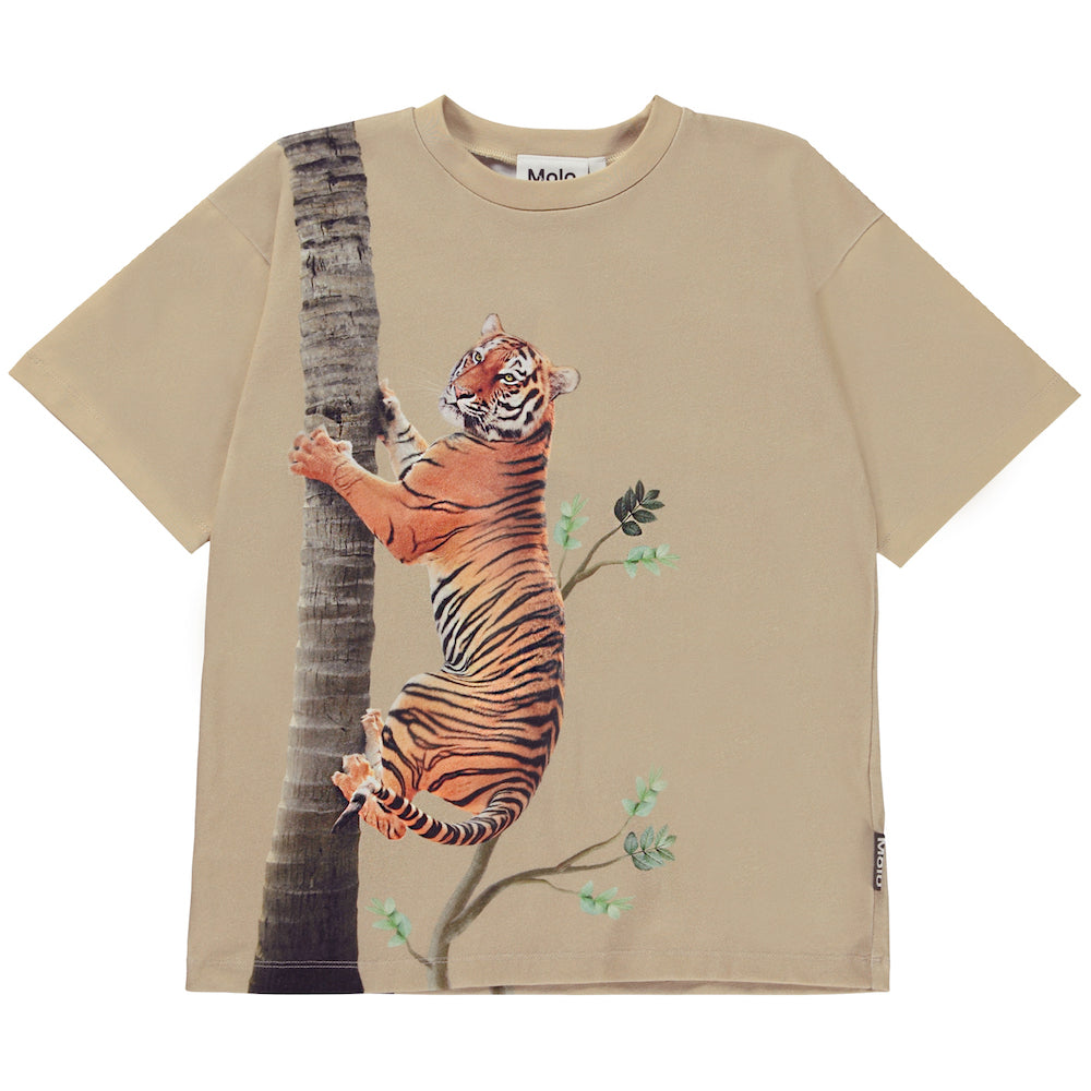 Molo Rillo Short Sleeve T-Shirt - Climbing Tiger