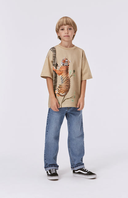 Molo Rillo Short Sleeve T-Shirt - Climbing Tiger