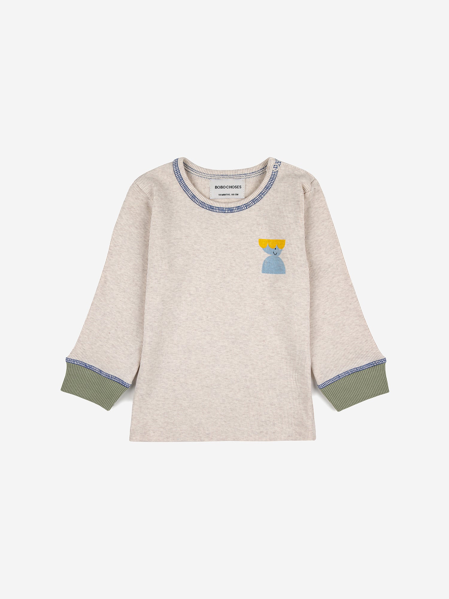 Bobo Choses Baby Funny Blue Friend T-Shirt