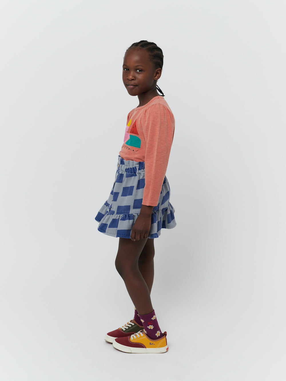 Bobo Choses Checker All Over Woven Skirt