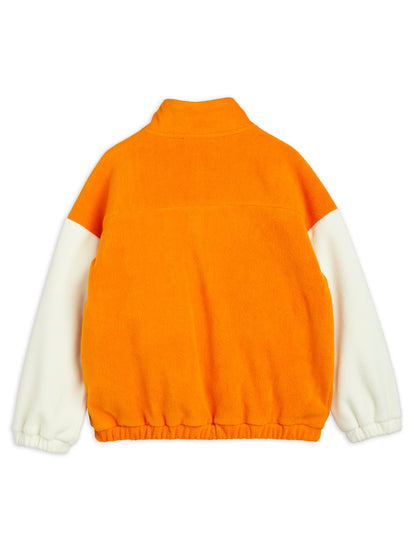 Mini Rodini Fleece Zip Cardigan - Orange