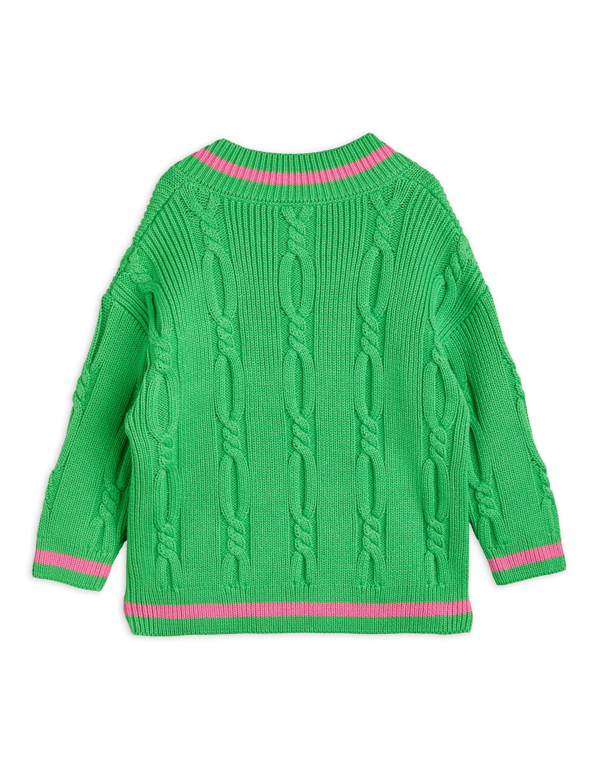 Gucci V-neck cable-knit wool jumper - Yellow