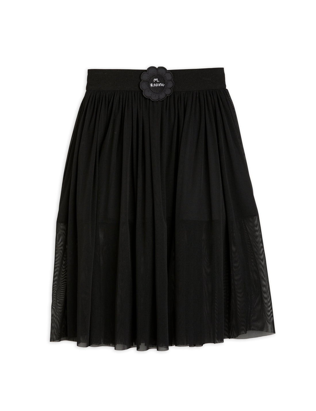 Mini Rodini Bat Flower Tulle Skirt - Black