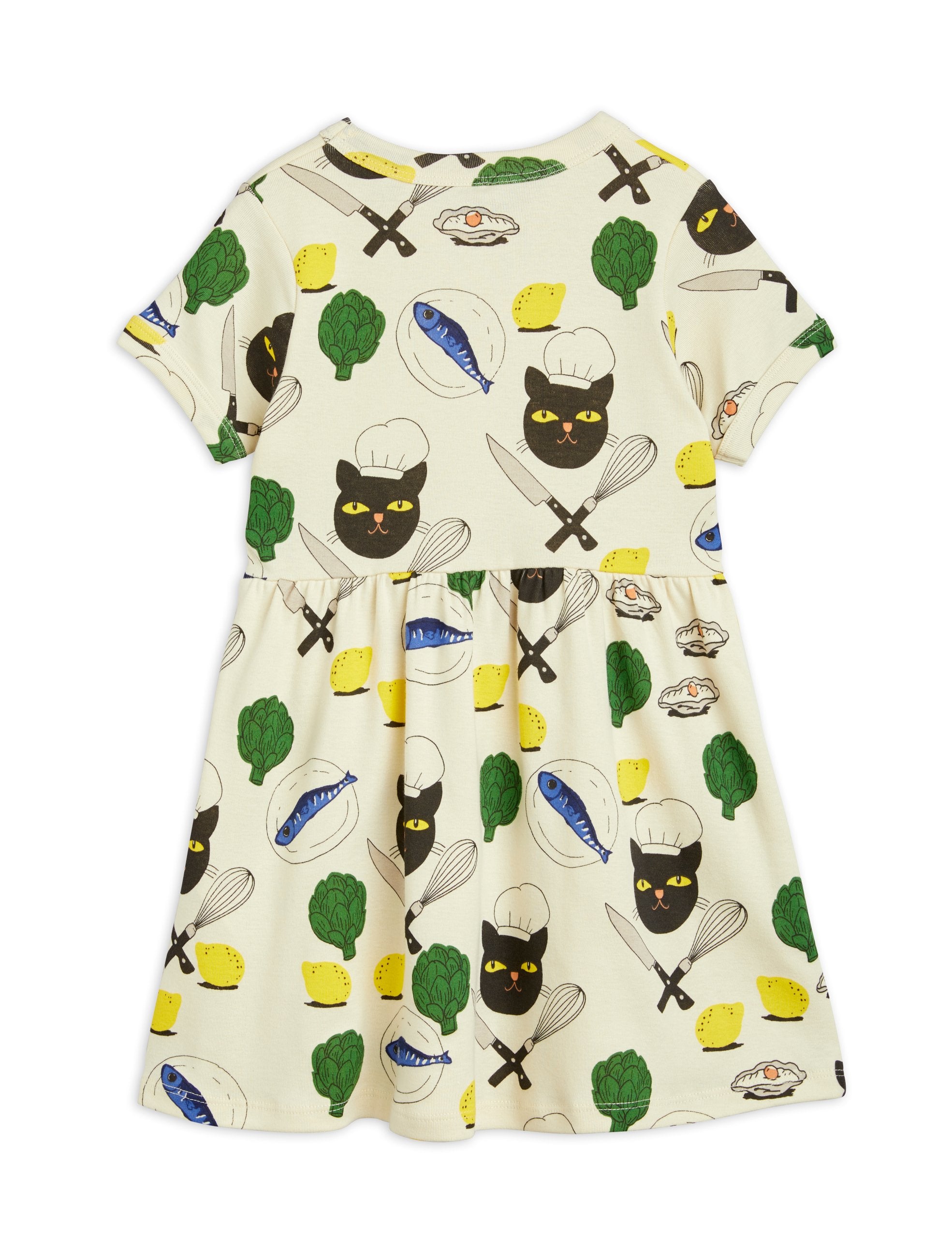 Mini Rodini Chef Cat Dress - Multi