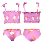 Pepita & Me Waffle Bikini - Ice Cream Lila