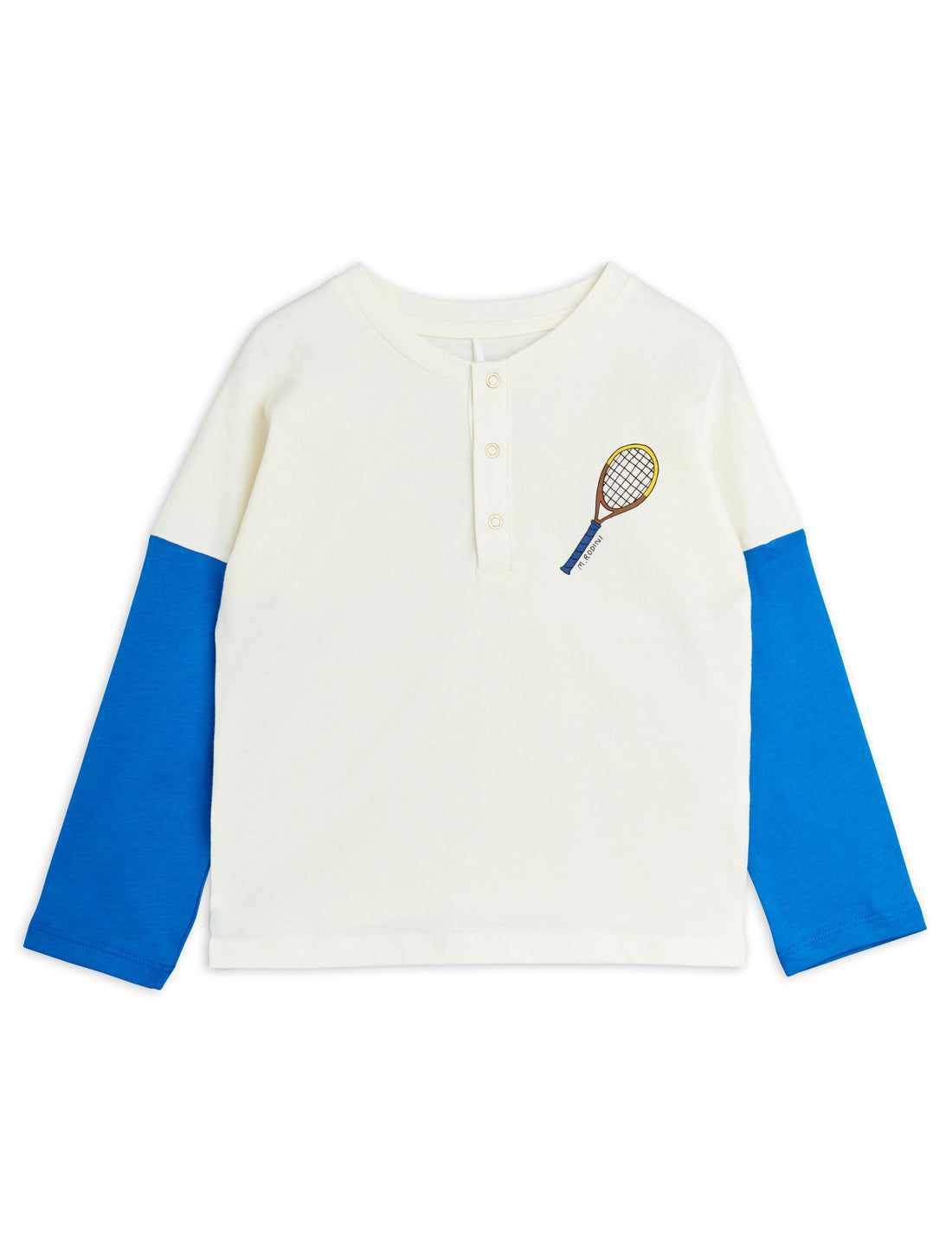 Mini Rodini Tennis Grandpa Shirt - White/Blue