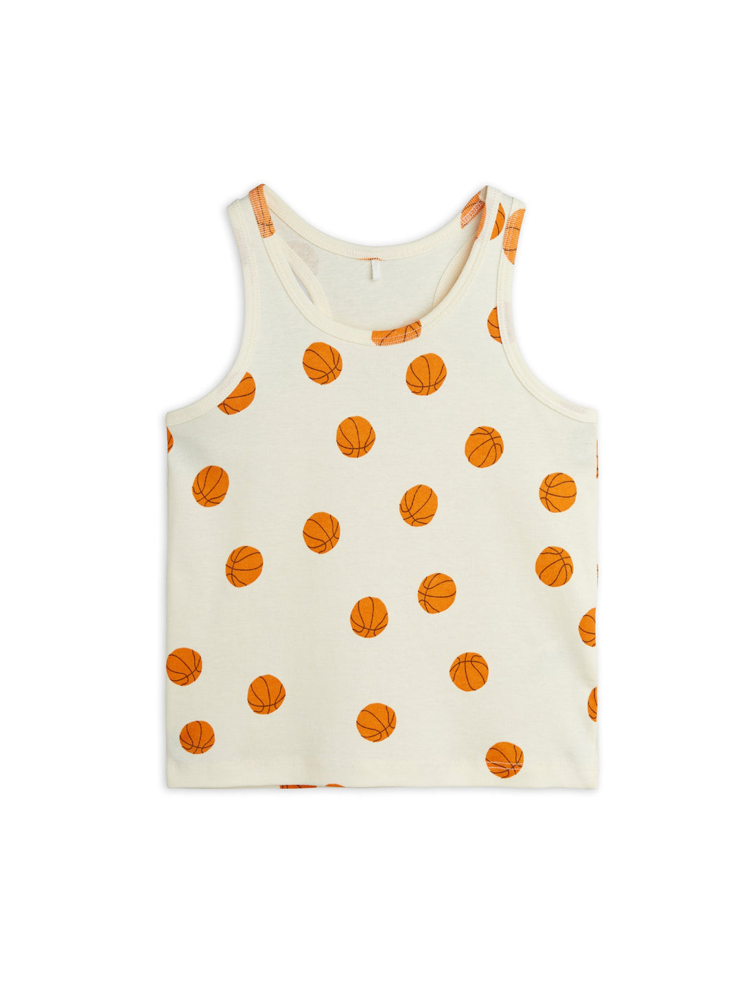 Mini Rodini Baby Basketball All Over Print Tank - Off White