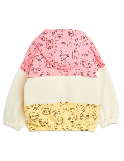 Mini Rodini Cathlenthes Hoodie Sweater - Pink/Ivory/Yellow